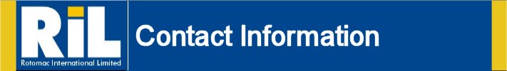 Rotomac International Contact Banner